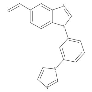 5-Formyl-1-(3-(1-imidazolyl)phenyl)benzimidazole结构式