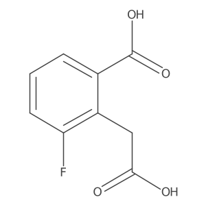 2-(Carboxymethyl)-3-fluorobenzoic acid Structure