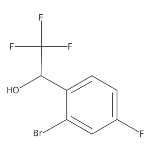 1-(2-Bromo-4-fluorophenyl)-2,2,2-trifluoroethan-1-ol Structure