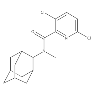 CN(C(=O)c1nc(Cl)ccc1Cl)C1C2CC3CC(C2)CC1C3结构式