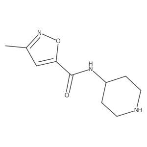 3-Methyl-N-(piperidin-4-yl)-1,2-oxazole-5-carboxamide Structure