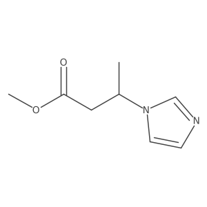 Methyl 3-(1H-imidazol-1-yl)butanoate结构式