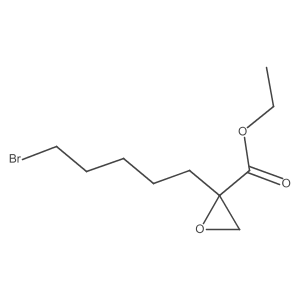 Ethyl 2-(5-bromopentyl)-2-oxiranecarboxylate Structure