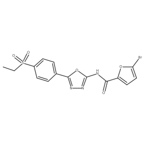 5-bromo-N-{5-[4-(ethanesulfonyl)phenyl]-1,3,4-oxadiazol-2-yl}furan-2-carboxamide Structure