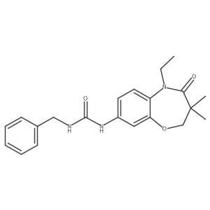 CCN1C(=O)C(C)(C)COc2cc(NC(=O)NCc3ccccc3)ccc21结构式