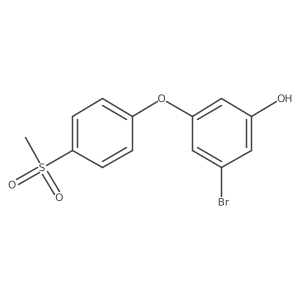3-Bromo-5-[4-(methylsulfonyl)phenoxy]phenol Structure