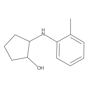 2-[(2-Methylphenyl)amino]cyclopentan-1-ol Structure