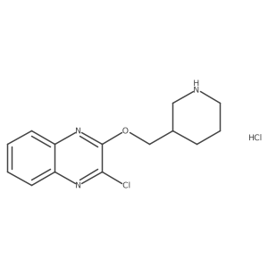 2-Chloro-3-(piperidin-3-ylmethoxy)quinoxaline hydrochloride Structure