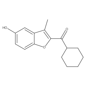 Cyclohexyl(5-hydroxy-3-methyl-1-benzofuran-2-yl)methanone结构式