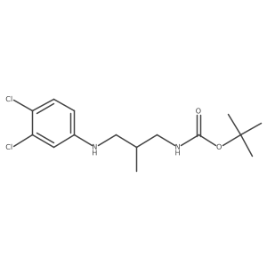 tert-butyl N-[3-(3,4-dichloroanilino)-2-methylpropyl]carbamate Structure