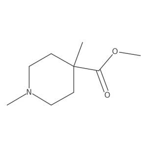 Methyl 1,4-dimethylpiperidine-4-carboxylate结构式
