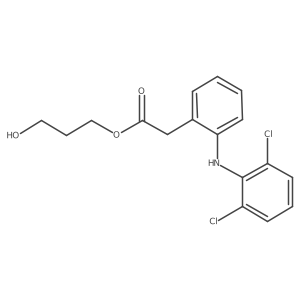 3-Hydroxypropyl 2-[(2,6-dichlorophenyl)amino]benzeneacetate结构式