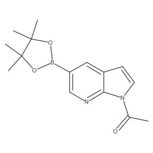 1-(5-(4,4,5,5-tetramethyl-1,3,2-dioxaborolan-2-yl)-1H-pyrrolo[2,3-b]pyridin-1-yl)ethan-1-one Structure
