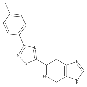 (S)-5-(4,5,6,7-tetrahydro-3H-imidazo[4,5-c]pyridin-6-yl)-3-p-tolyl-1,2,4-oxadiazole结构式