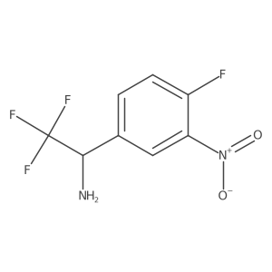 (S)-2,2,2-Trifluoro-1-(4-fluoro-3-nitro-phenyl)-ethylamine Structure