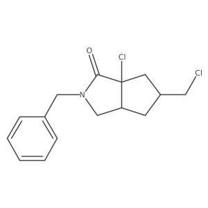 2-benzyl-6a-chloro-5-(chloromethyl)hexahydrocyclopenta[c]pyrrol-1(2H)-one Structure