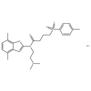 N-(2-(dimethylamino)ethyl)-N-(4,7-dimethylbenzo[d]thiazol-2-yl)-4-tosylbutanamide hydrochloride Structure