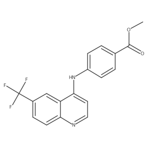 Methyl 4-((6-(trifluoromethyl)quinolin-4-yl)amino)benzoate Structure