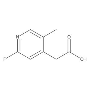 2-(2-Fluoro-5-methylpyridin-4-yl)acetic acid Structure