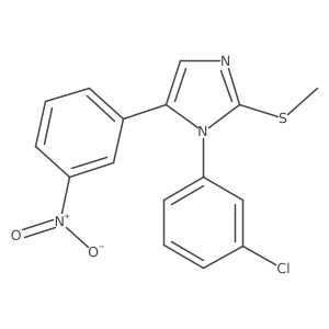 1-(3-chlorophenyl)-2-(methylthio)-5-(3-nitrophenyl)-1H-imidazole Structure