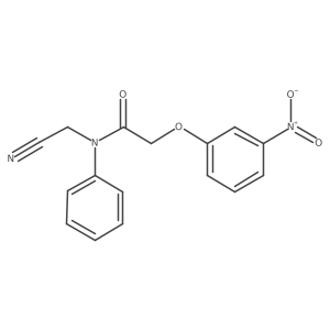 N-(cyanomethyl)-2-(3-nitrophenoxy)-N-phenylacetamide Structure