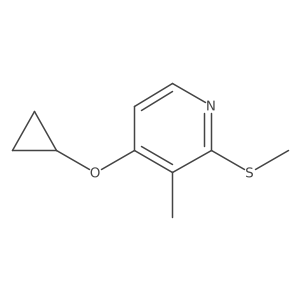 4-Cyclopropoxy-3-methyl-2-(methylthio)pyridine Structure