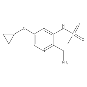 N-(2-(Aminomethyl)-5-cyclopropoxypyridin-3-YL)methanesulfonamide Structure
