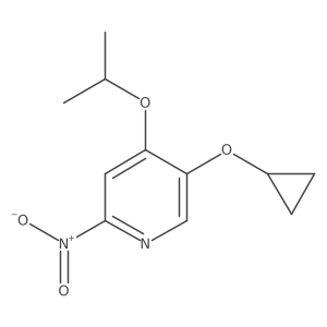 5-Cyclopropoxy-4-isopropoxy-2-nitropyridine Structure