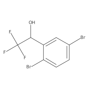 1-(2,5-Dibromophenyl)-2,2,2-trifluoroethanol Structure