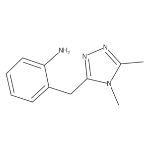 2-[(dimethyl-4H-1,2,4-triazol-3-yl)methyl]aniline结构式