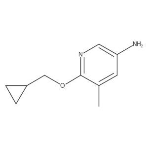 6-(Cyclopropylmethoxy)-5-methylpyridin-3-amine结构式