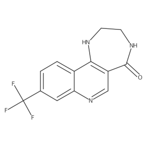 9-(trifluoromethyl)-1H,2H,3H,4H,5H-[1,4]diazepino[6,5-c]quinolin-5-one Structure