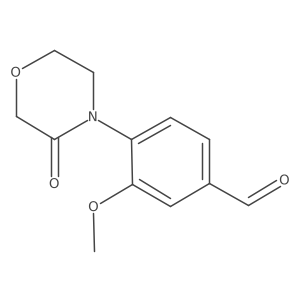 3-Methoxy-4-(3-oxomorpholino)benzaldehyde结构式