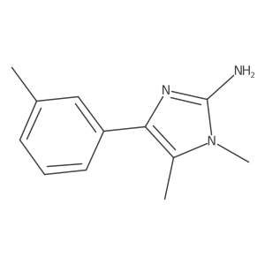 1,5-Dimethyl-4-(3-methylphenyl)imidazol-2-amine Structure
