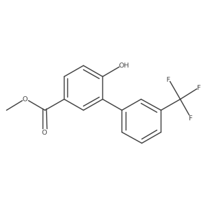 Methyl 6-hydroxy-3'-(trifluoromethyl)-[1,1'-biphenyl]-3-carboxylate Structure