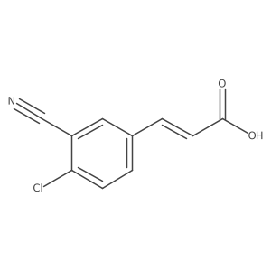 3-(4-Chloro-3-cyanophenyl)acrylic acid结构式