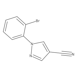 1H-Pyrazole-4-carbonitrile, 1-(2-bromophenyl)-结构式