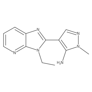 4-{3-ethyl-3H-imidazo[4,5-b]pyridin-2-yl}-1-methyl-1H-pyrazol-5-amine结构式
