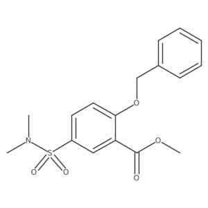 Methyl 5-[(dimethylamino) sulfonyl]-2-[(phenylmethyl)oxy]benzoate结构式