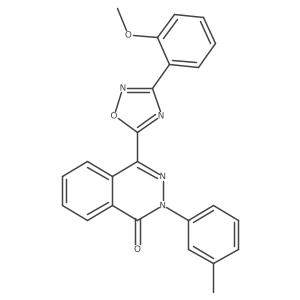 4-[3-(2-methoxyphenyl)-1,2,4-oxadiazol-5-yl]-2-(3-methylphenyl)phthalazin-1(2H)-one结构式