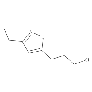 5-(3-Chloropropyl)-3-ethyl-1,2-oxazole结构式