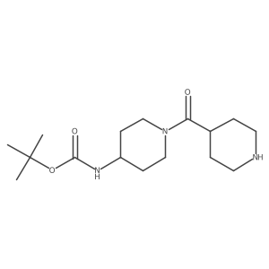 tert-butyl N-{1-[(piperidin-4-yl)carbonyl]piperidin-4-yl}carbamate Structure