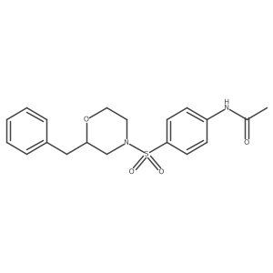 N-(4-((2-benzylmorpholino)sulfonyl)phenyl)acetamide结构式
