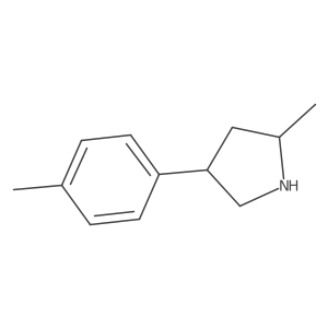 2-Methyl-4-(4-methylphenyl)pyrrolidine结构式