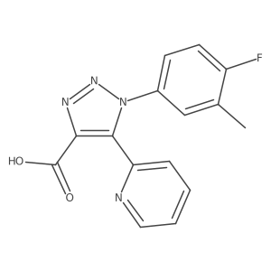 1-(4-fluoro-3-methylphenyl)-5-pyridin-2-yl-1H-1,2,3-triazole-4-carboxylic acid Structure