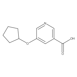 5-(Cyclopentyloxy)nicotinic acid Structure