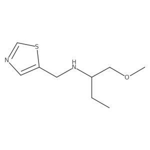(1-Methoxybutan-2-yl)(1,3-thiazol-5-ylmethyl)amine Structure