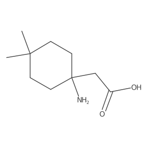 2-(1-Amino-4,4-dimethylcyclohexyl)acetic acid Structure