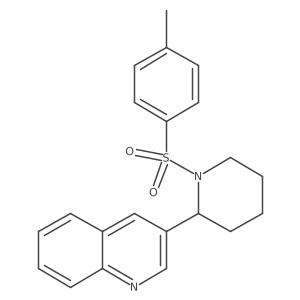 3-[1-(p-tolylsulfonyl)-2-piperidyl]quinoline结构式