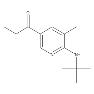 1-(6-(tert-Butylamino)-5-methylpyridin-3-yl)propan-1-one结构式